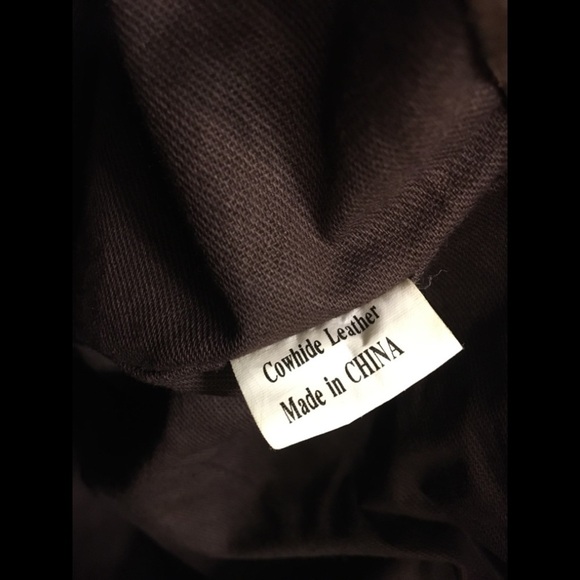 Large Vintage Brown Cowhide Leather Backpack - Picture 6 of 16